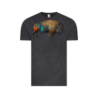 Vintage Black leopard bison Vintage Tee - RanaPortraitStore