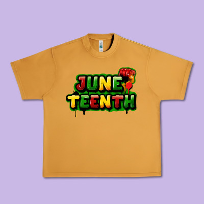 Juneteenth Urban Heavy Tee Designed By Fadigitalartstudio
