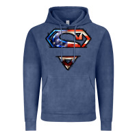 Vintage Denim super american flag logo Vintage Hoodie - LillyAllenDesigns