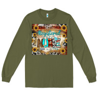 Army Green Registered Nurse Tumbler Long Sleeve Tee - BundleAndBundleShop