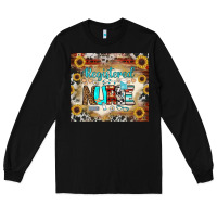 Black Registered Nurse Tumbler Long Sleeve Tee - BundleAndBundleShop