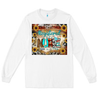 White Registered Nurse Tumbler Long Sleeve Tee - BundleAndBundleShop