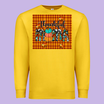 Thankful Tumbler Premium Sweatshirt Designed By Jahusdesignshop