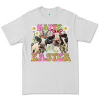 Dove Grey Happy Easter Heifers Easter Day Premium Tee - CowGirlArtShop