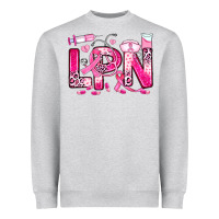Heather Grey breast cancer lpn licensed practical nurse Heavyweight Sweatshirt - JahusDesignShop