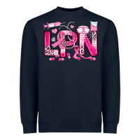 Navy breast cancer lpn licensed practical nurse Heavyweight Sweatshirt - JahusDesignShop