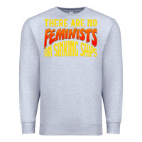Heather Grey anti feminist there are no feminists Premium Sweatshirt - linhVisuals