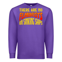 Purple anti feminist there are no feminists Premium Sweatshirt - linhVisuals