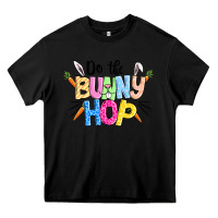 Black do the bunny hop easter Heavy Core Tee - CowGirlArtShop