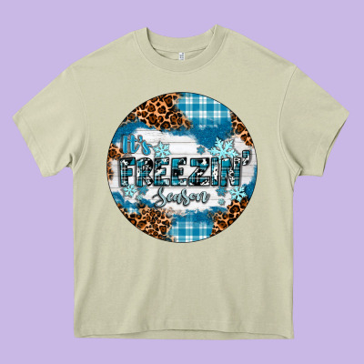 It's Freezin' Season Heavy Core Tee Designed By Ranaportraitstore