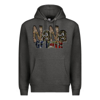 Charcoal Heather nana of both Premium Hoodie - RacoonDesign