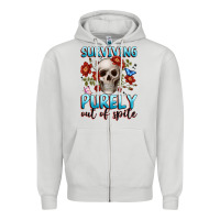 Surviving Purely Out Of Spite Zipper Hoodie | Teevron