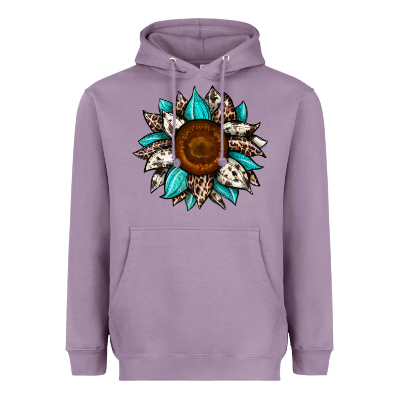 Sunflower Cowhide Heavyweight Hoodie by JahusDesignShop | Teevron