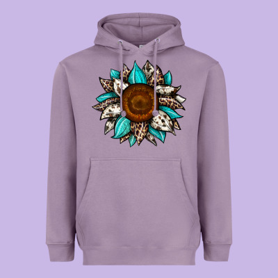 Sunflower Cowhide Heavyweight Hoodie Designed By Jahusdesignshop