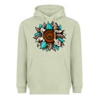 Matcha sunflower cowhide Heavyweight Hoodie - JahusDesignShop