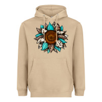 Mushroom sunflower cowhide Heavyweight Hoodie - JahusDesignShop