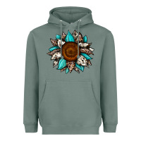 Sage sunflower cowhide Heavyweight Hoodie - JahusDesignShop