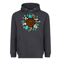 Smoke sunflower cowhide Heavyweight Hoodie - JahusDesignShop