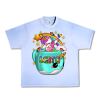 Grape Ice LGBTQ Unicorn And Narwhal Mug Urban Heavy Tee - BundleAndBundleShop