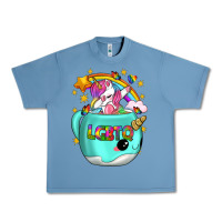 Pebble Blue LGBTQ Unicorn And Narwhal Mug Urban Heavy Tee - BundleAndBundleShop