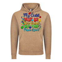 Vintage Coffee my child may be non verbal but this papa ain't Vintage Hoodie - LillyAllenDesigns