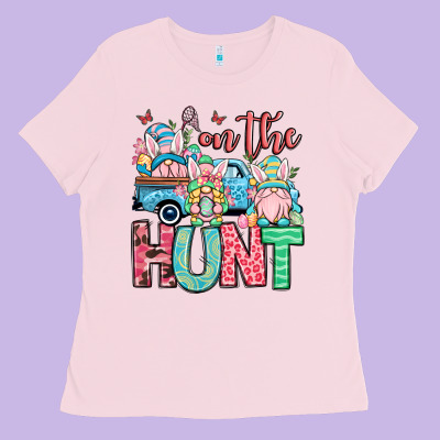 Easter Gnomes On The Hunt Ladies Tee Designed By Oliviacreatesart
