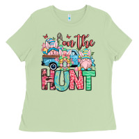 Matcha Easter gnomes on the hunt Ladies Tee - OliviaCreatesArt
