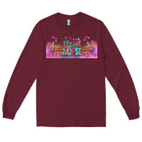Burgundy proud nurse libbey glass Long Sleeve Tee - BundleAndBundleShop