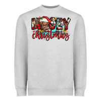 Heather Grey mooey christmas sunflower Heavyweight Sweatshirt - JahusDesignShop