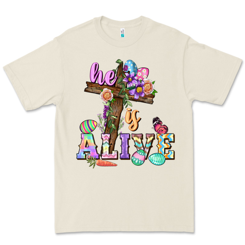 He Is Alive Easter Day Premium Tee by CowGirlArtShop | Teevron