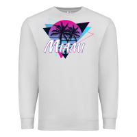 Dove Grey miami beach souvenir vintage 80s Premium Sweatshirt - linhVisuals