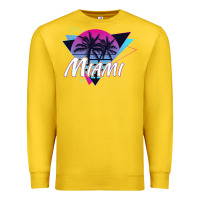 Lemon miami beach souvenir vintage 80s Premium Sweatshirt - linhVisuals