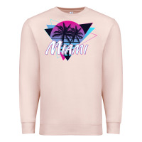 Pale Pink miami beach souvenir vintage 80s Premium Sweatshirt - linhVisuals