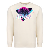 Sandshell miami beach souvenir vintage 80s Premium Sweatshirt - linhVisuals