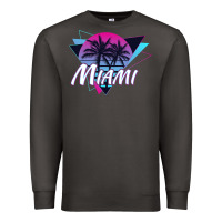 Smoke miami beach souvenir vintage 80s Premium Sweatshirt - linhVisuals