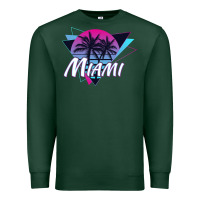 Sports Green miami beach souvenir vintage 80s Premium Sweatshirt - linhVisuals