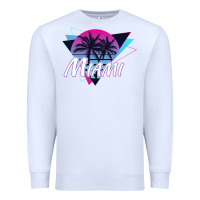 White miami beach souvenir vintage 80s Premium Sweatshirt - linhVisuals