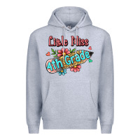 Heather Grey little miss fourth grade Premium Hoodie - Jasminsmagicworld