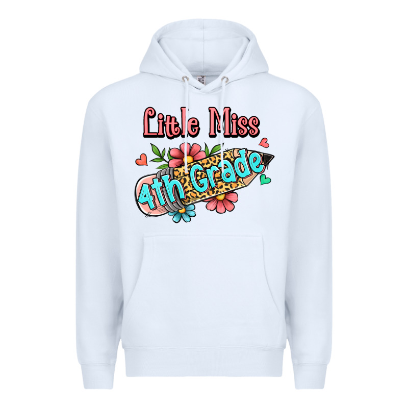Little Miss Fourth Grade Premium Hoodie by Jasminsmagicworld | Teevron