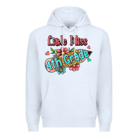 White little miss fourth grade Premium Hoodie - Jasminsmagicworld