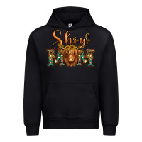 Black show mom long haired cow Urban Hoodie - Jasminsmagicworld