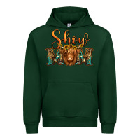 Forest Green show mom long haired cow Urban Hoodie - Jasminsmagicworld