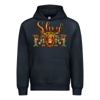 Navy show mom long haired cow Urban Hoodie - Jasminsmagicworld