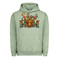 Pigment Oil Green show mom long haired cow Urban Hoodie - Jasminsmagicworld