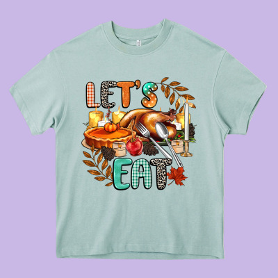 Lets Eat Heavy Core Tee Designed By Cowgirlartshop