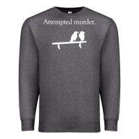 Charcoal Heather attempted murder Premium Sweatshirt - linhVisuals