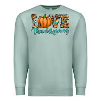 Seafoam love thanksgiving pumpkin Premium Sweatshirt - JahusDesignShop
