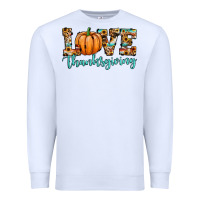 White love thanksgiving pumpkin Premium Sweatshirt - JahusDesignShop