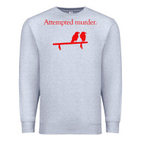 Heather Grey attempted murder Premium Sweatshirt - linhVisuals