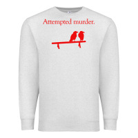 Oatmeal Heather attempted murder Premium Sweatshirt - linhVisuals